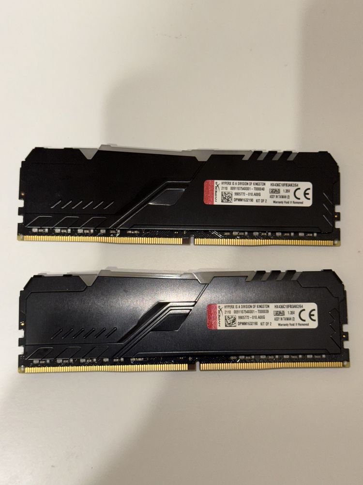DDR 4 Hyperx Fury 64GB 3600  2x32 RBG