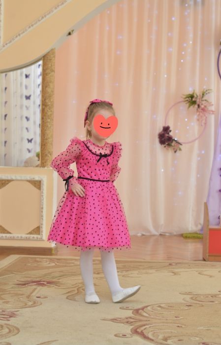 Святкова  сукня,110-116,нарядное плаття для дівчинки, рожева дитяча су