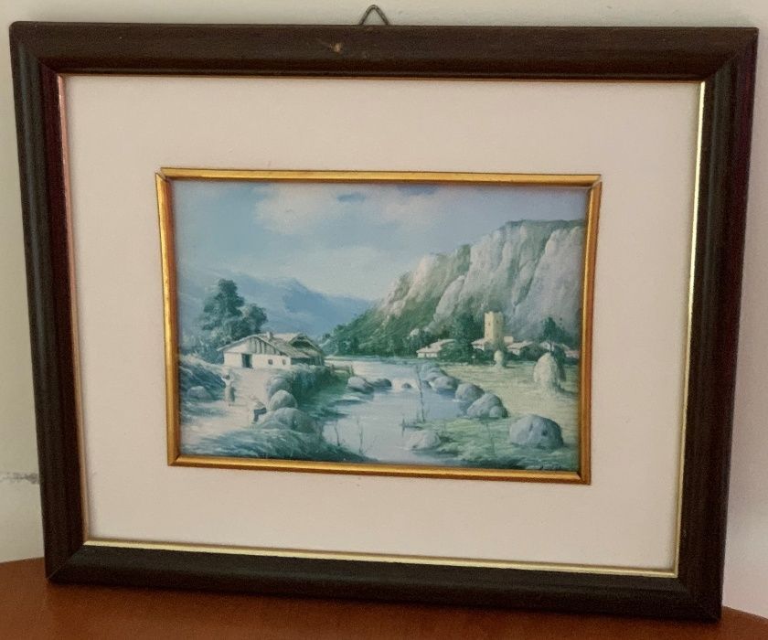 Quadros Decorativos (2 com imagem de Cavalos +1 com imagem de Paisagem