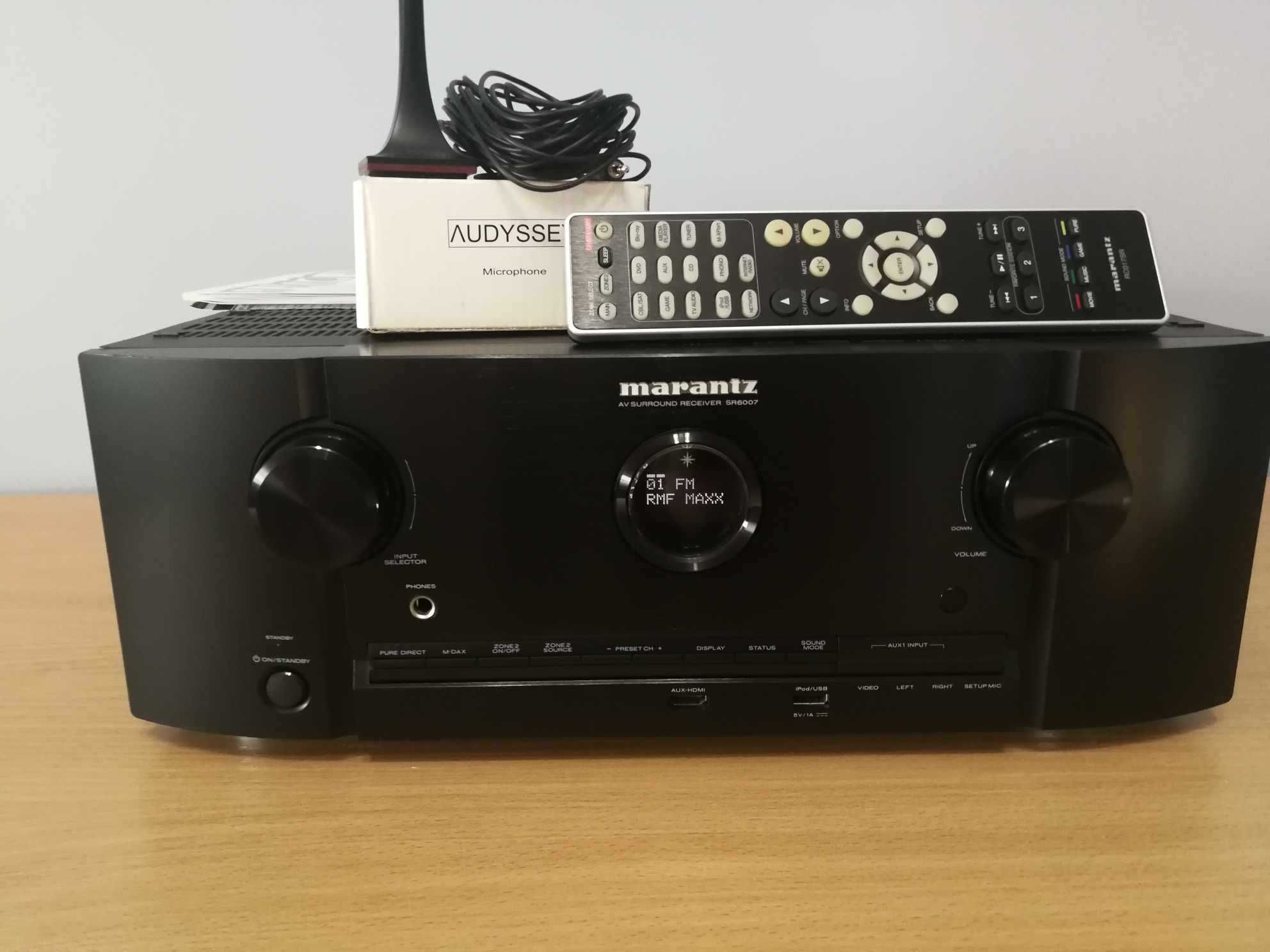 Amplituner Marantz SR6007 7.2 4K HDMI USB Pilot Papiery Jak Nowy Ideał