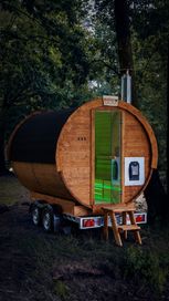 Sauna mobilna, Sauna ogrodowa, wynajem dla 8-10 osób SŁUPSK i okolice