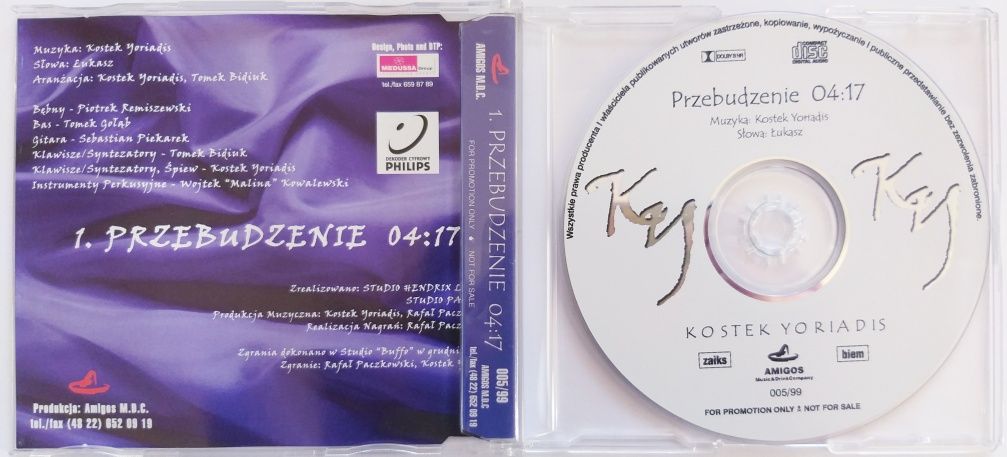 CDs Konstanty Yoriadis Przebudzenie 1999r Kostek Costec Human