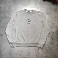 MĘSKA Bluza Crewneck bez Kaptura New Balance Duże Logo Okrąg Szara