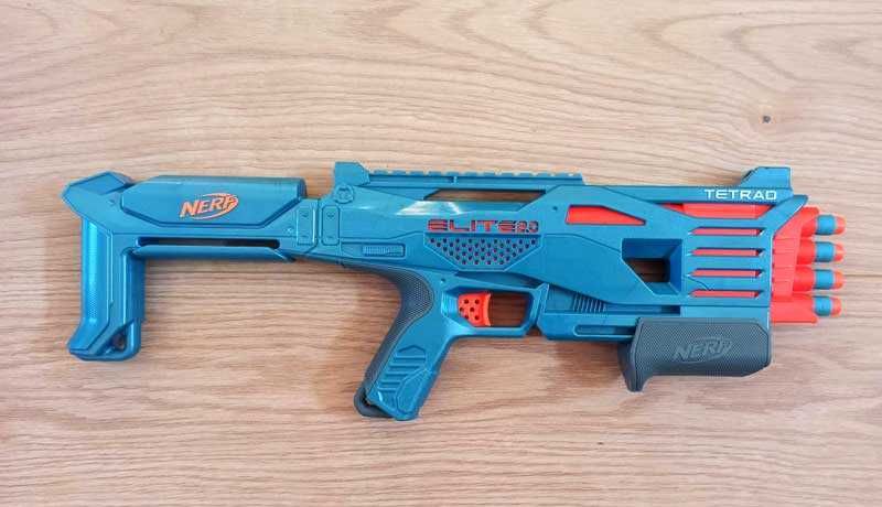 pistolet NERF Elite 2.0 Tetrad QS4  NOWY