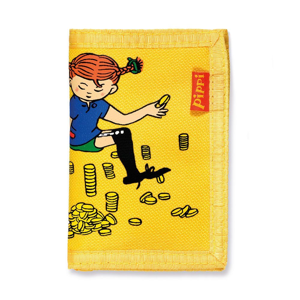 Portfel dla dzieci żółty, akcesoria, portmonetka, wyprawka Pippi,