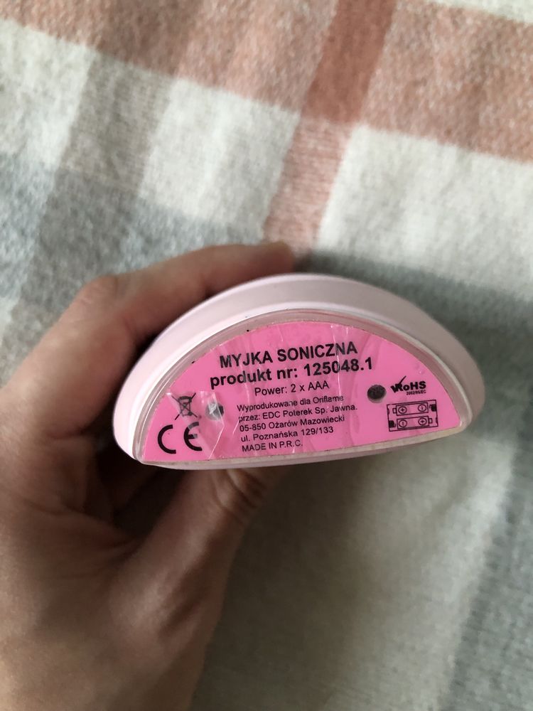Zestaw do pielegnacji twarzy myjka soniczna opaska pluszowa scrunchie
