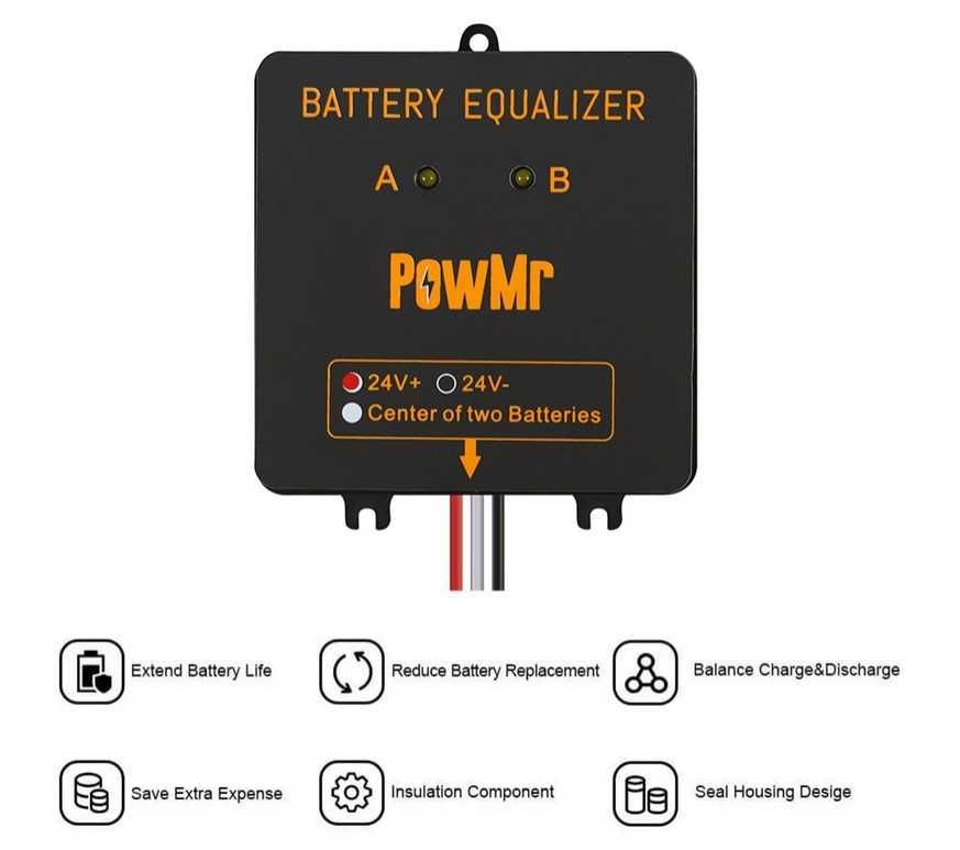 Equalizador de Carga de Baterias de 24V e 48V