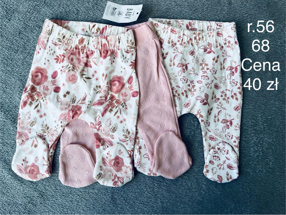 Półśpiochy dla dziewczynki 3-pak, rozm 56,68