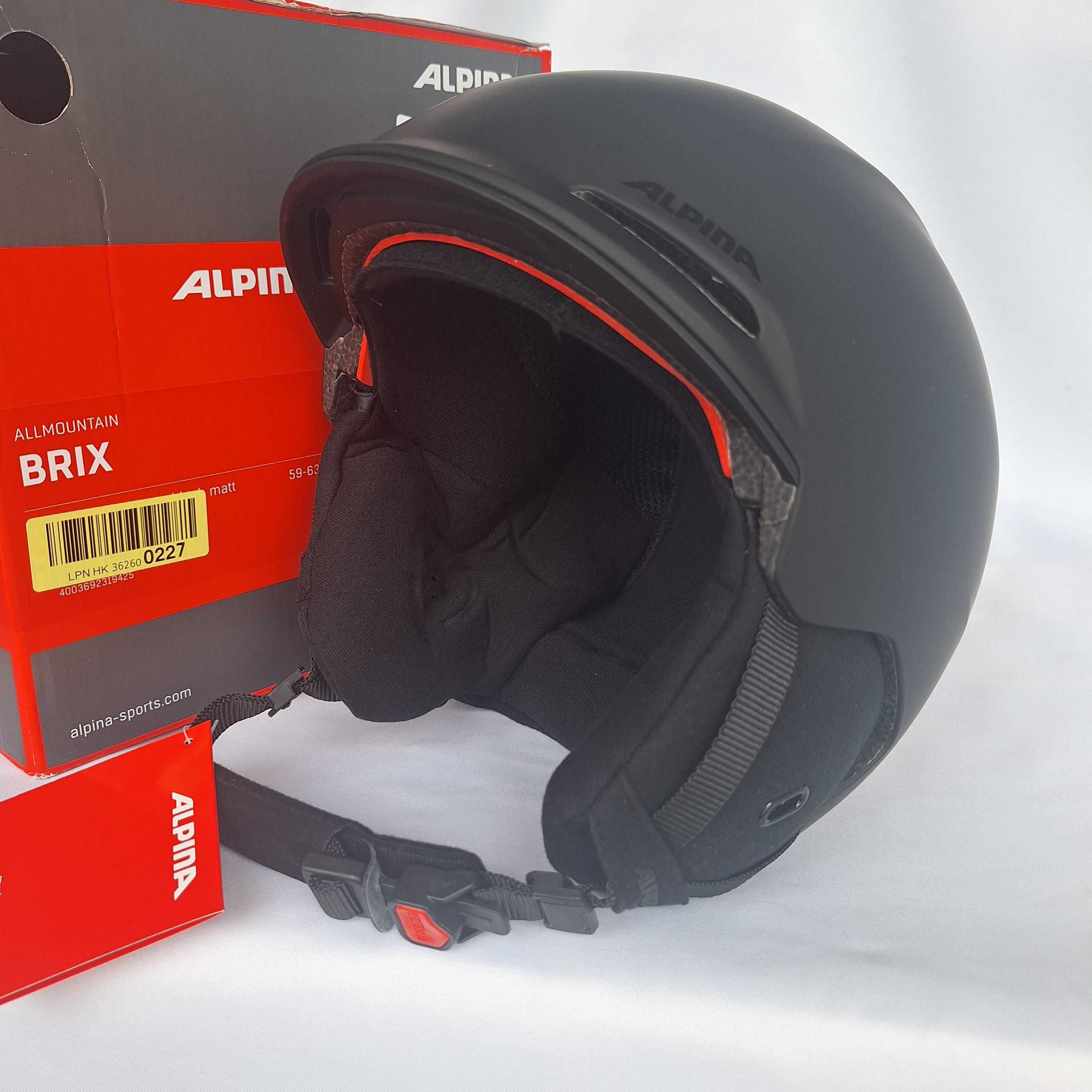 Kask narciarski Alpina Brix All Mountain Black Matt L/XL 59-63cm