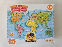 CzuCzu - Puzzle Mapa Świata - 168 el. - 98x68cm