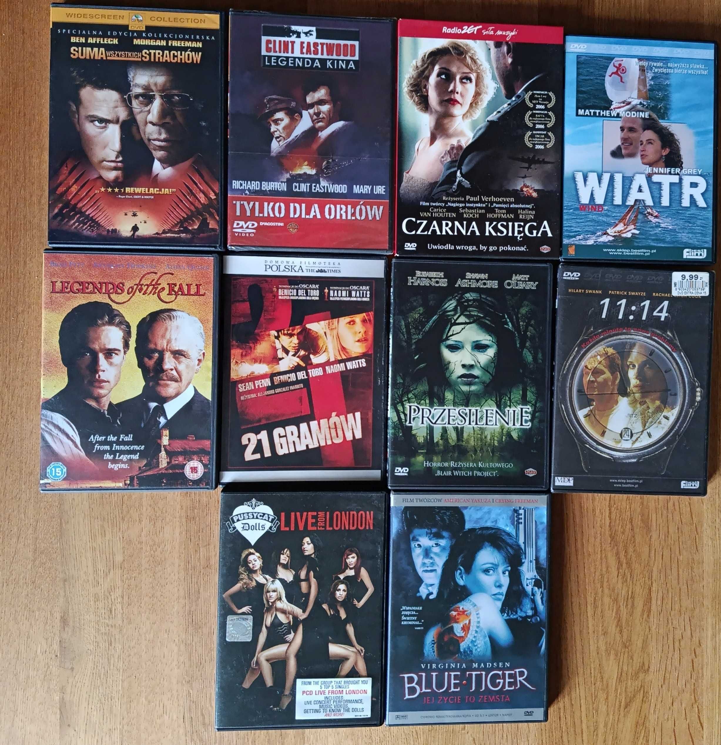 10x DVD Zestaw 20: Suma wszystkich strachów, Tylko dla orłów i inne