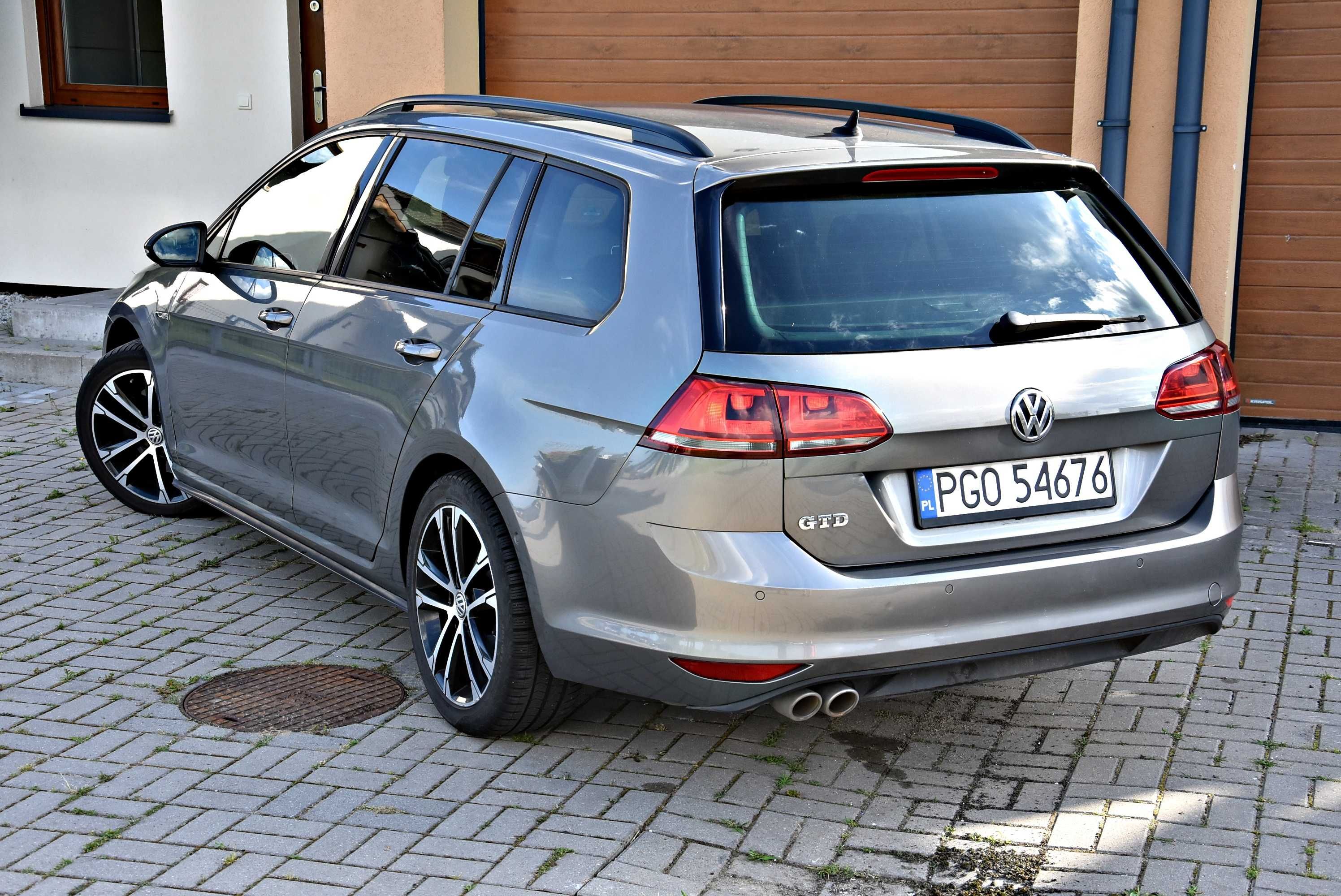 Ładny VW GOLF 7 VII GTD 2015r 2.0TDI 184KM Super Stan Bezwypadkowy PL