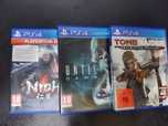 Zestaw 3 gier PS4 nioh until dawn, tomb raider