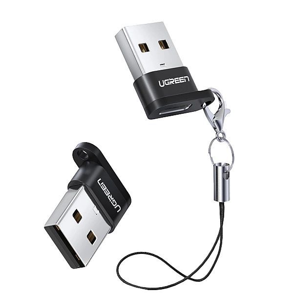 Adapter Usb C (żeński) - Usb (męski) Ugreen Us280 - czarny