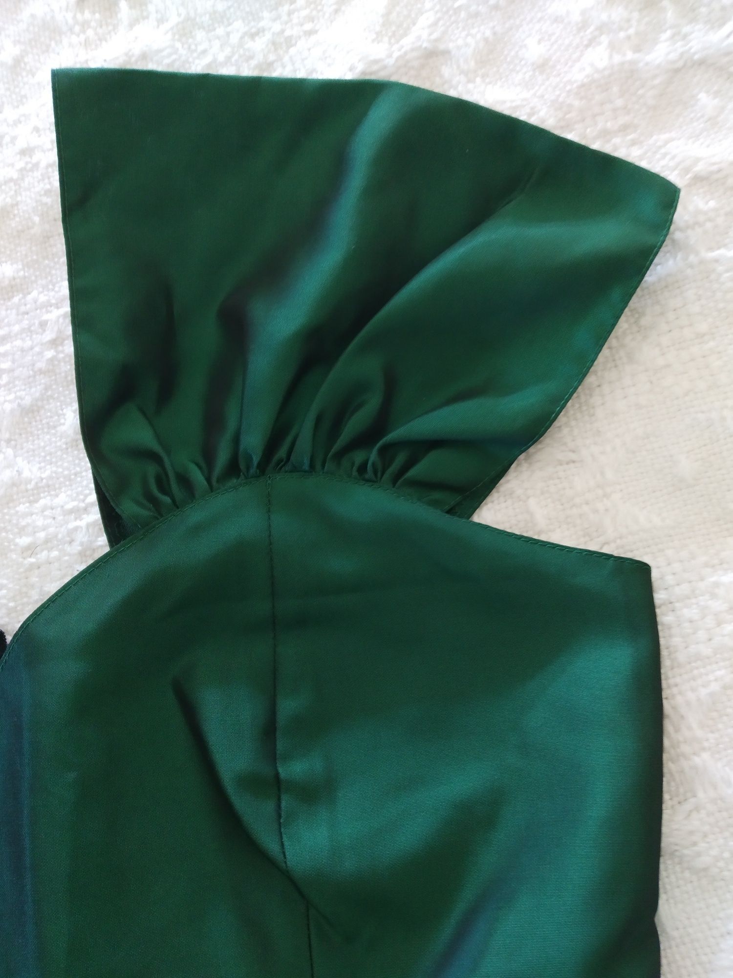 Vestido de cerimônia seda verde