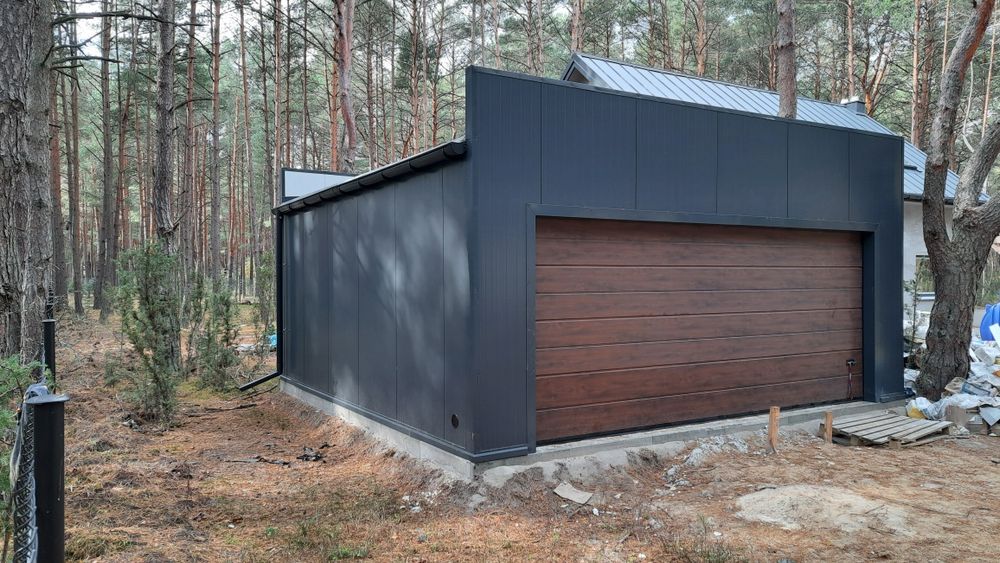 Garaż z płyty warstwowej 35 m², CAŁA POLSKA
