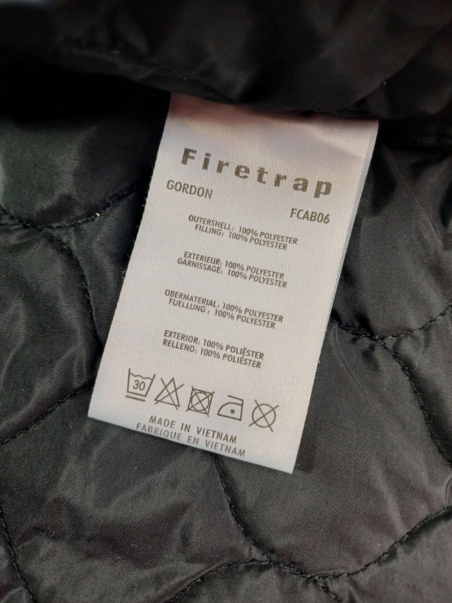 Kurtka męska pikowana Firetrap England rozmiar M