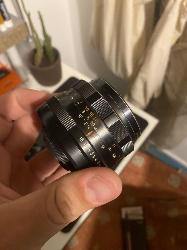 Lente vintage 50mm rosca M42