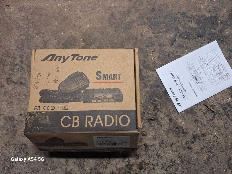 Radio cb Any Tonę smart Antena i podstawa magnetyczna