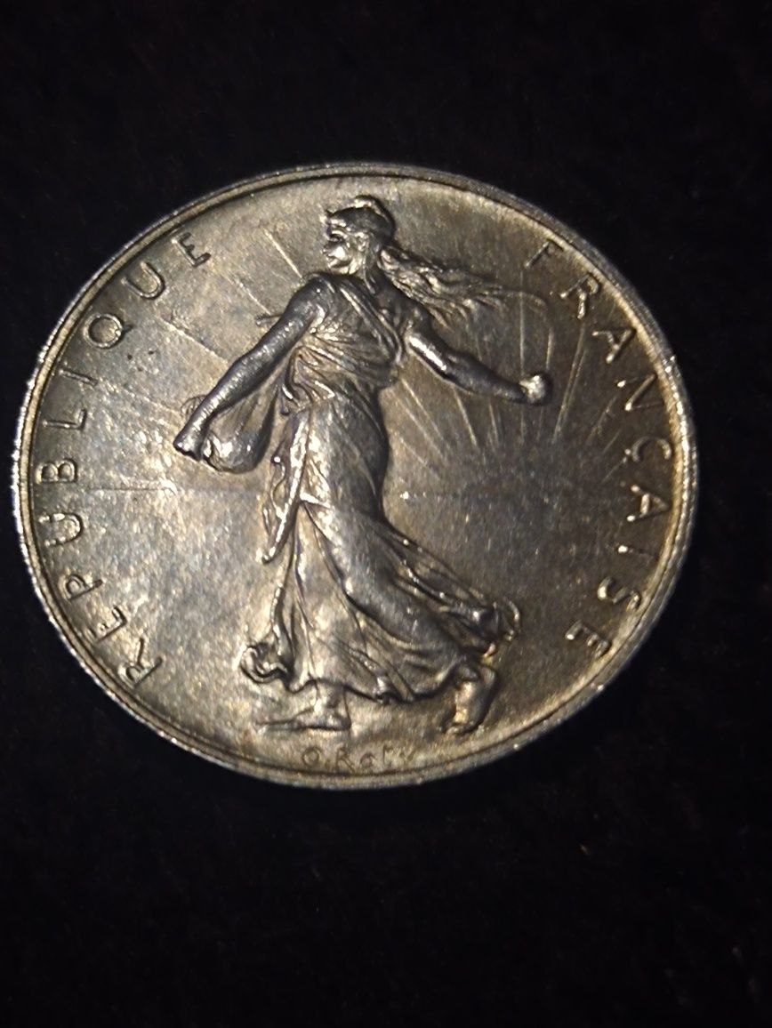 Francja 2 franki 1915 r srebro