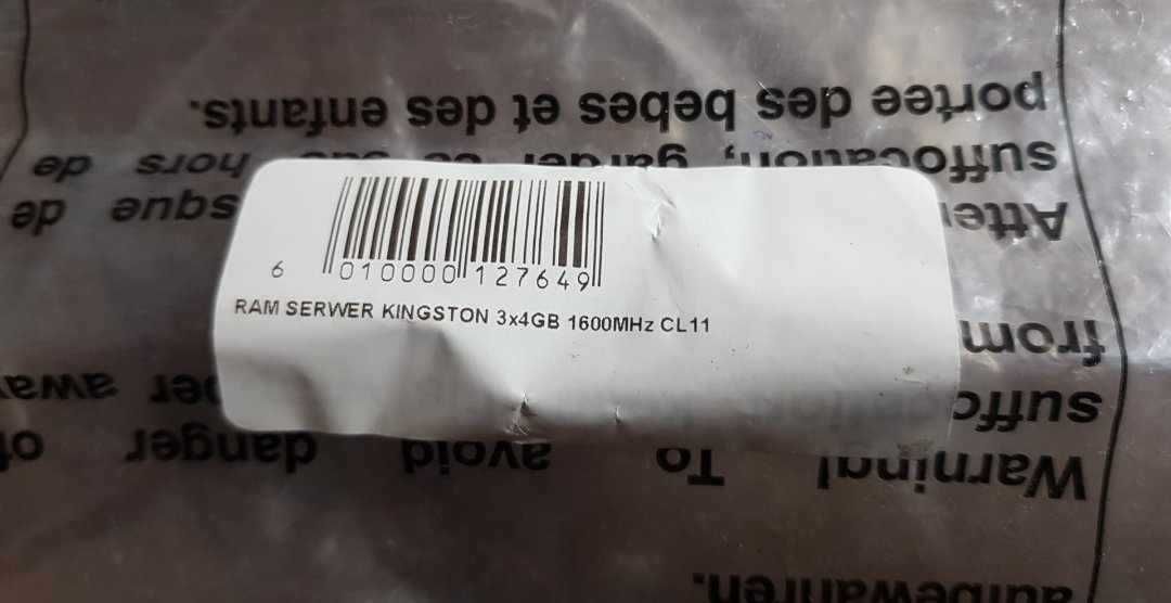 KINGSTON 3x4GB 1600MHz CL11 pamięć RAM DDR3 12GB s082