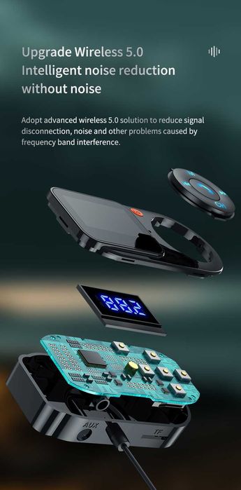 Bluetooth 5.0 FM-передатчик Автомобильный mp3-плеер Handsfree