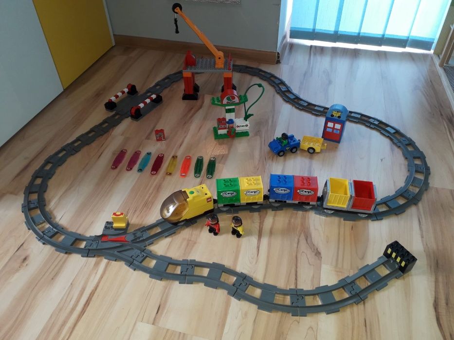 Lego Duplo Pociąg Kolejka Duży zestaw inteligentny 3325 i wagon 3326