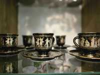 Komplet greckiej porcelany