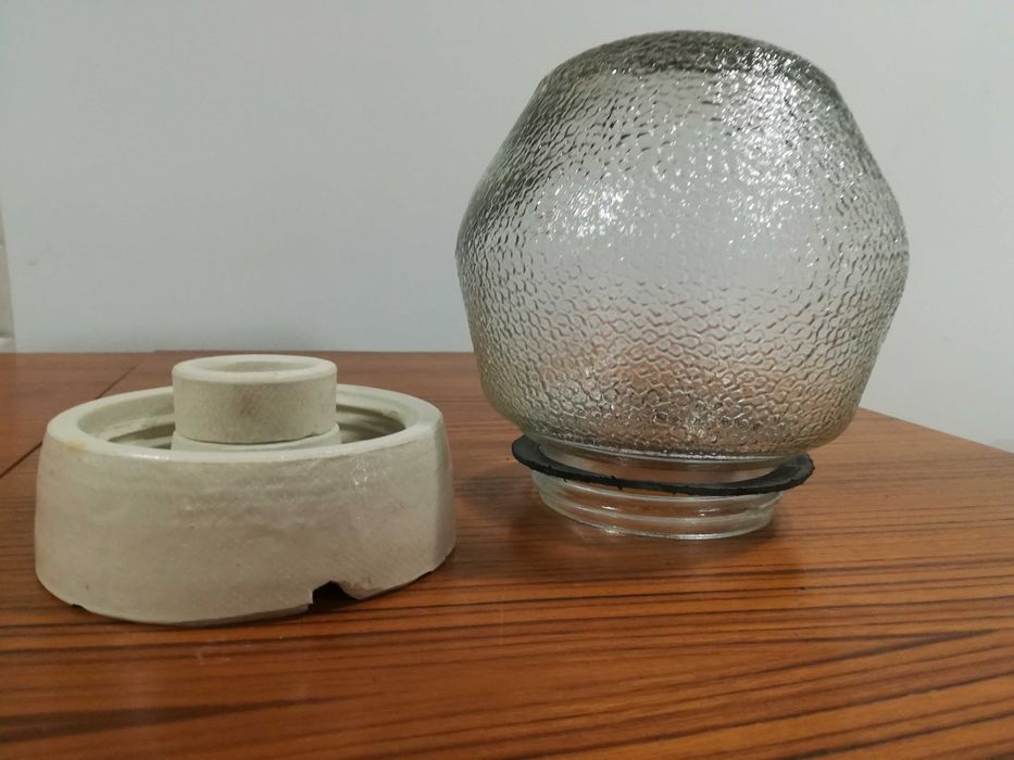 Lampa przemysłowa naścienna SOP Polska, lata 70.