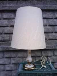 Antyk z XX w. stara lampa stojąca na blat biurka, stolika.