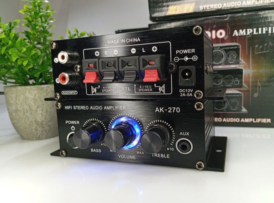 ‼️Усилитель мощности звука мини AK270 12V підстлювач звуку муз центр‼️