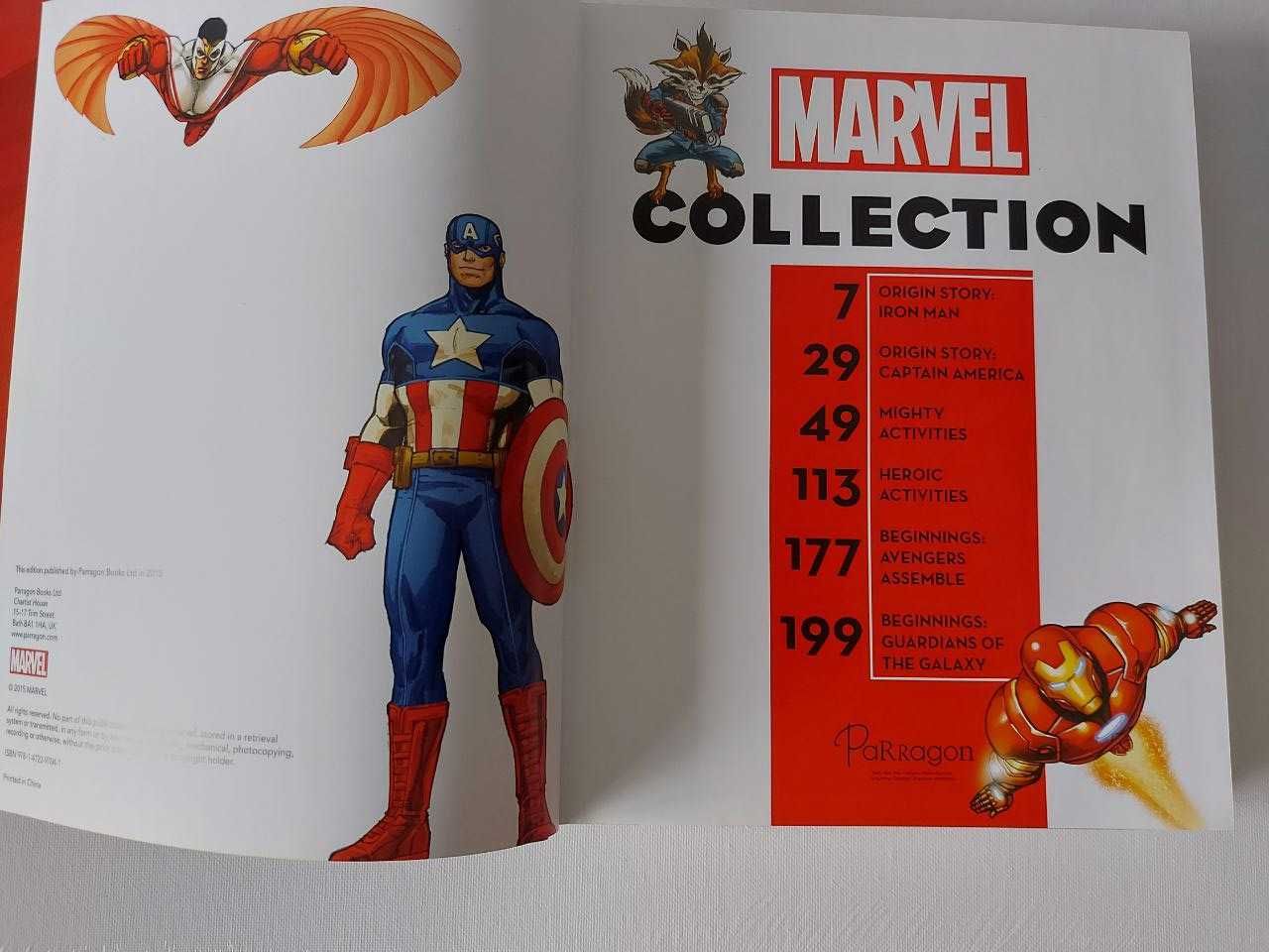 Книга  Marvel collection  ілюстрована з наклейками, англійська мова