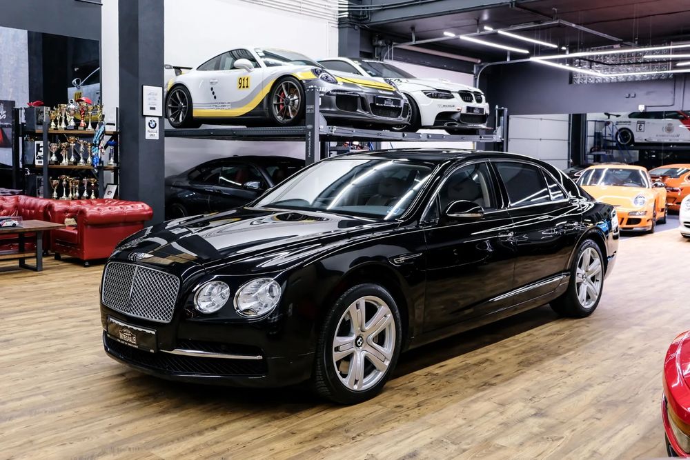 Bentley Flying Spur Polski Salon, W12, VAT23%, Onyx Pearl, 4x4, Breitling