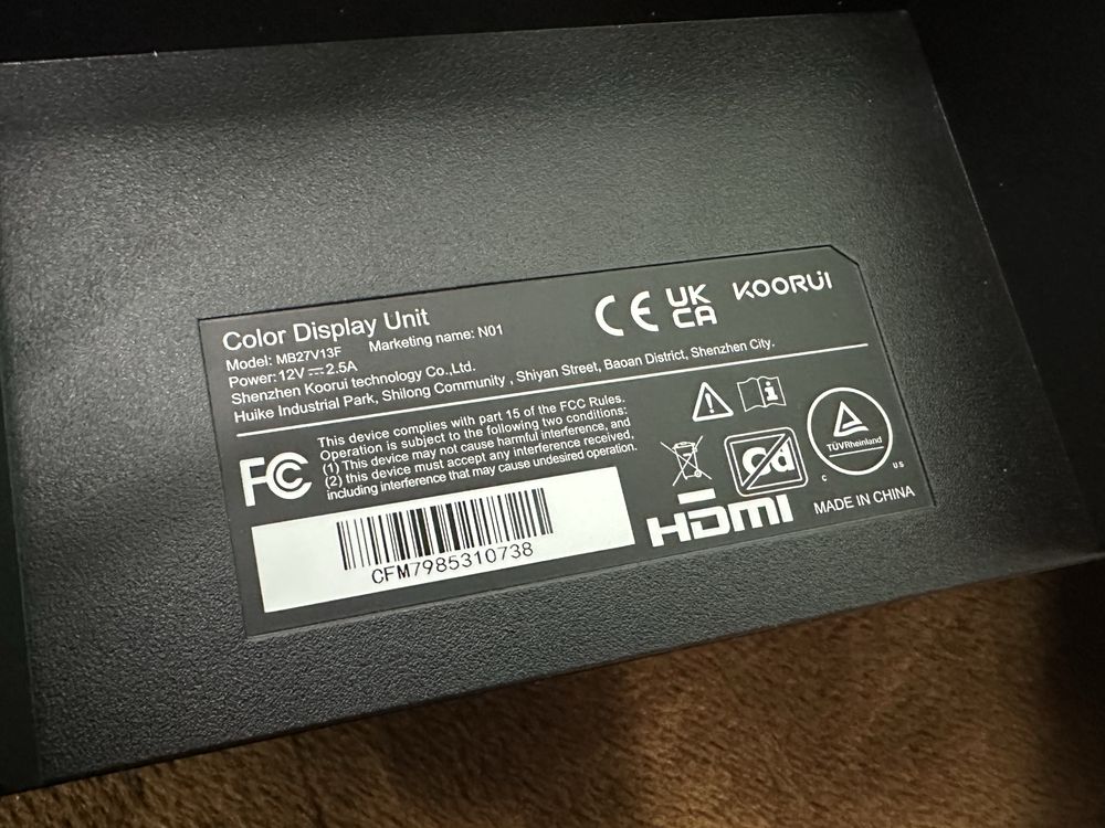 Монітор 27" KOORUI MB27V13F Full HD VA 100 Гц