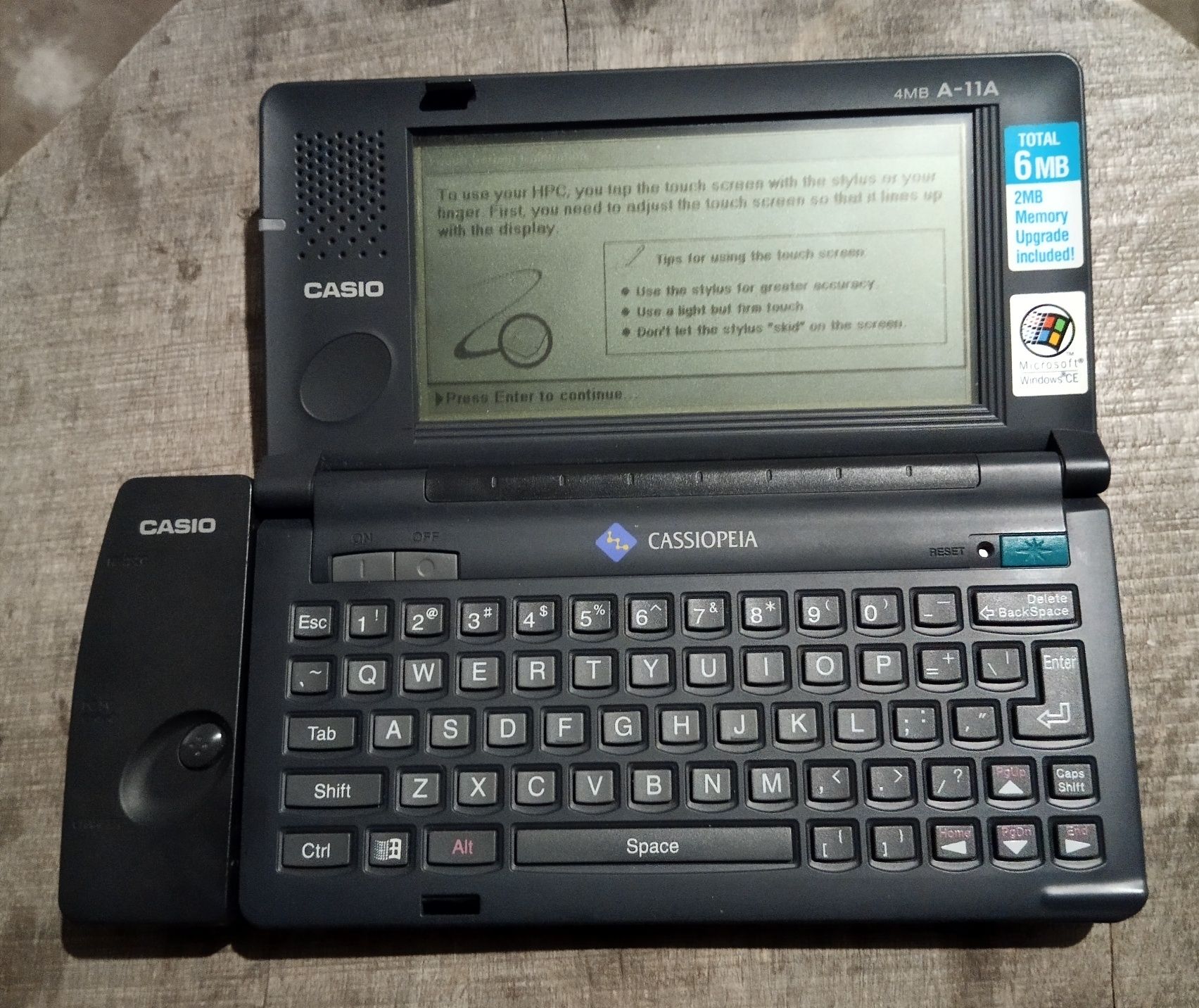 Перший КПК Casio Cassiopea Windows CE