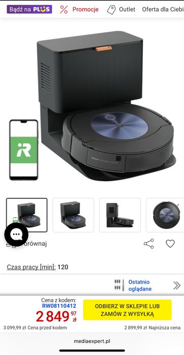 Robot sprzątający IROBOT Roomba Combo j7+ (c7556)