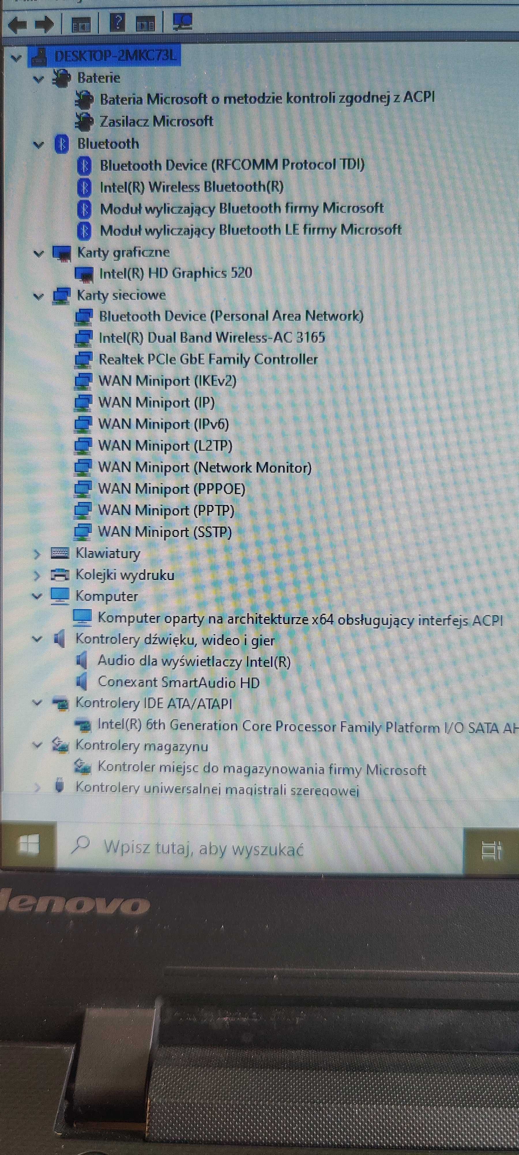 Lenovo Ideapad -15,6 cala -Core i3 4x2,30GHz -8GB Ram -256GB SSD Win11