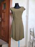 Sukienka S khaki Massimo Dutti midi