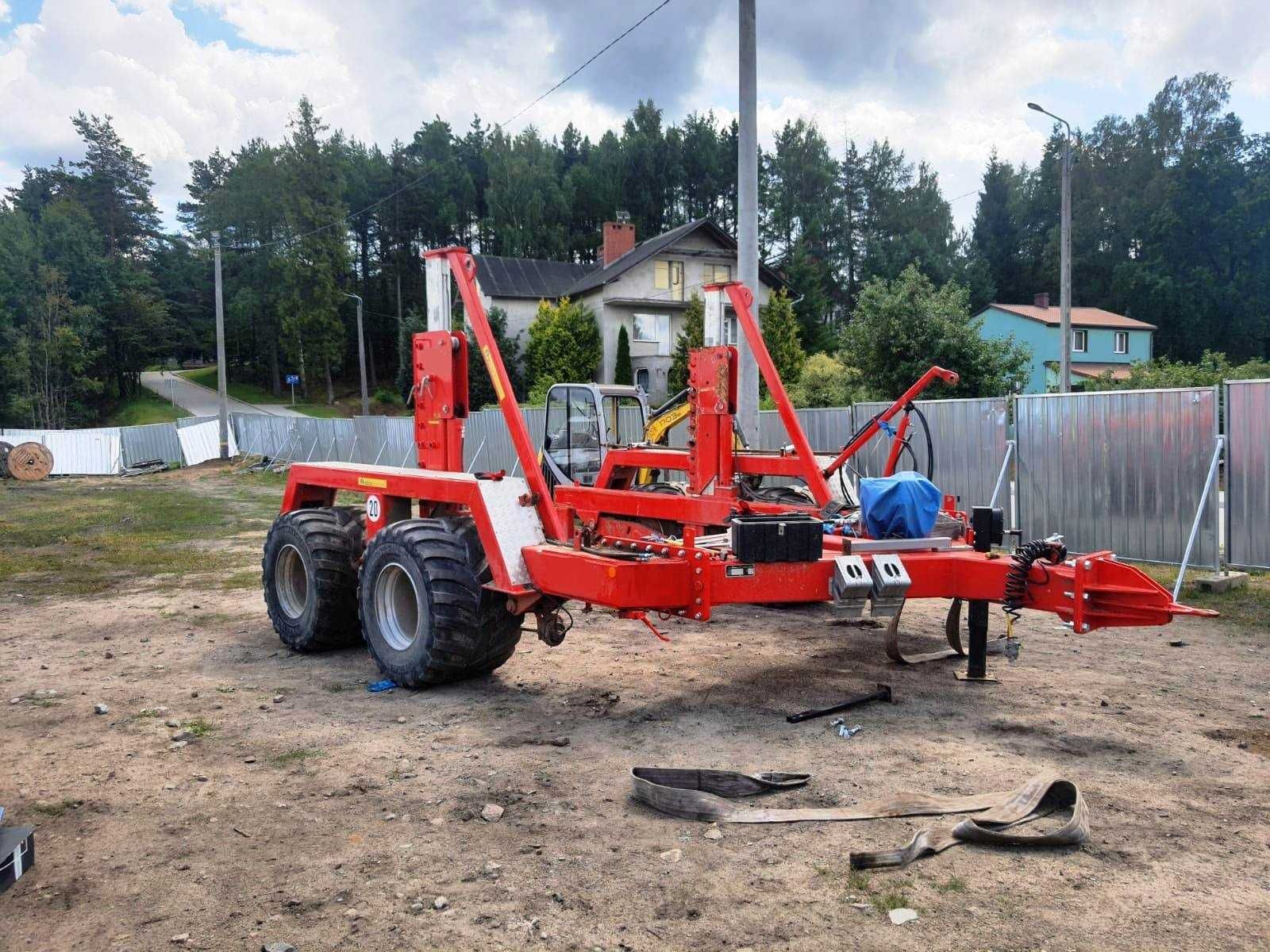 Wynajem przyczepy kablowej 20 tonowej, średnica do 5 m, szer do 2,5 m