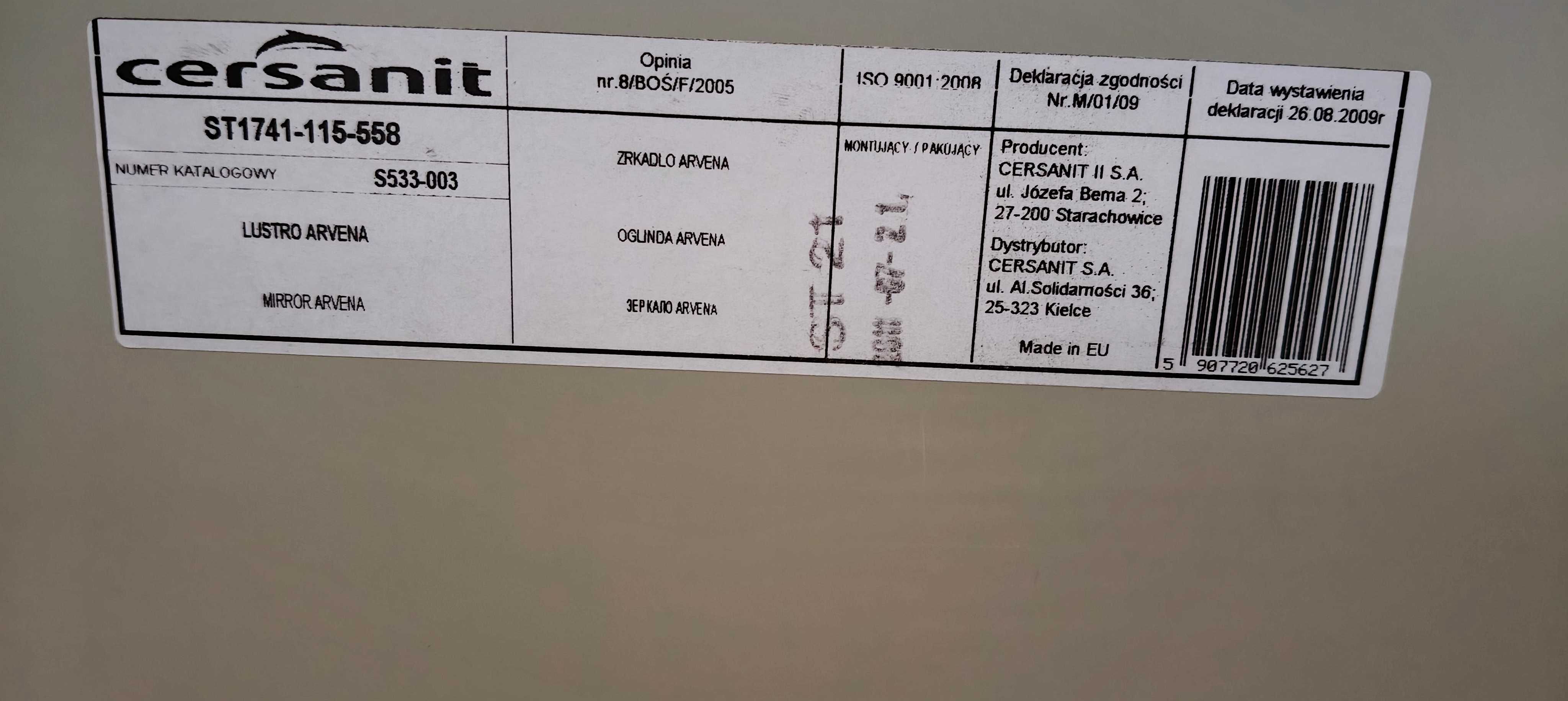 Lustro w ramach ARVENA - Cersanit
