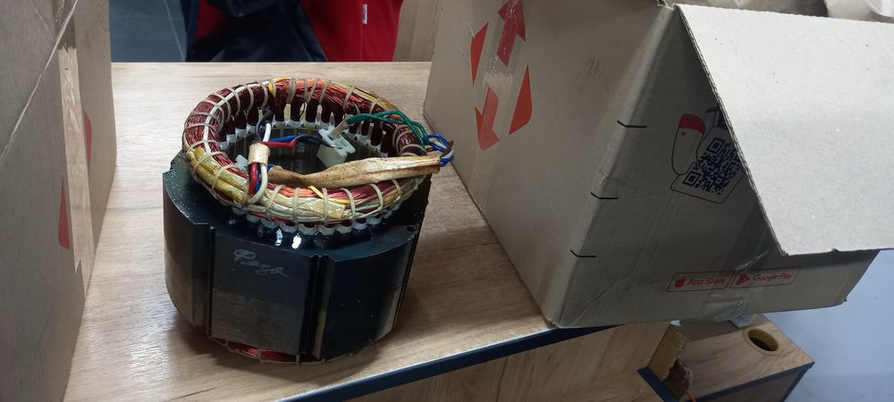 Перемотка статора й ротора генератора