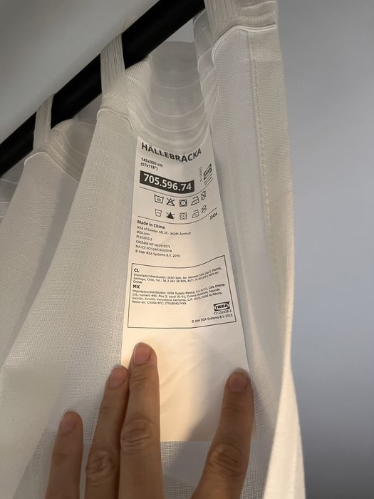 Varão leroy merlin e cortina ikea