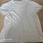 Zara t-shirt biały cyrkonie r. M