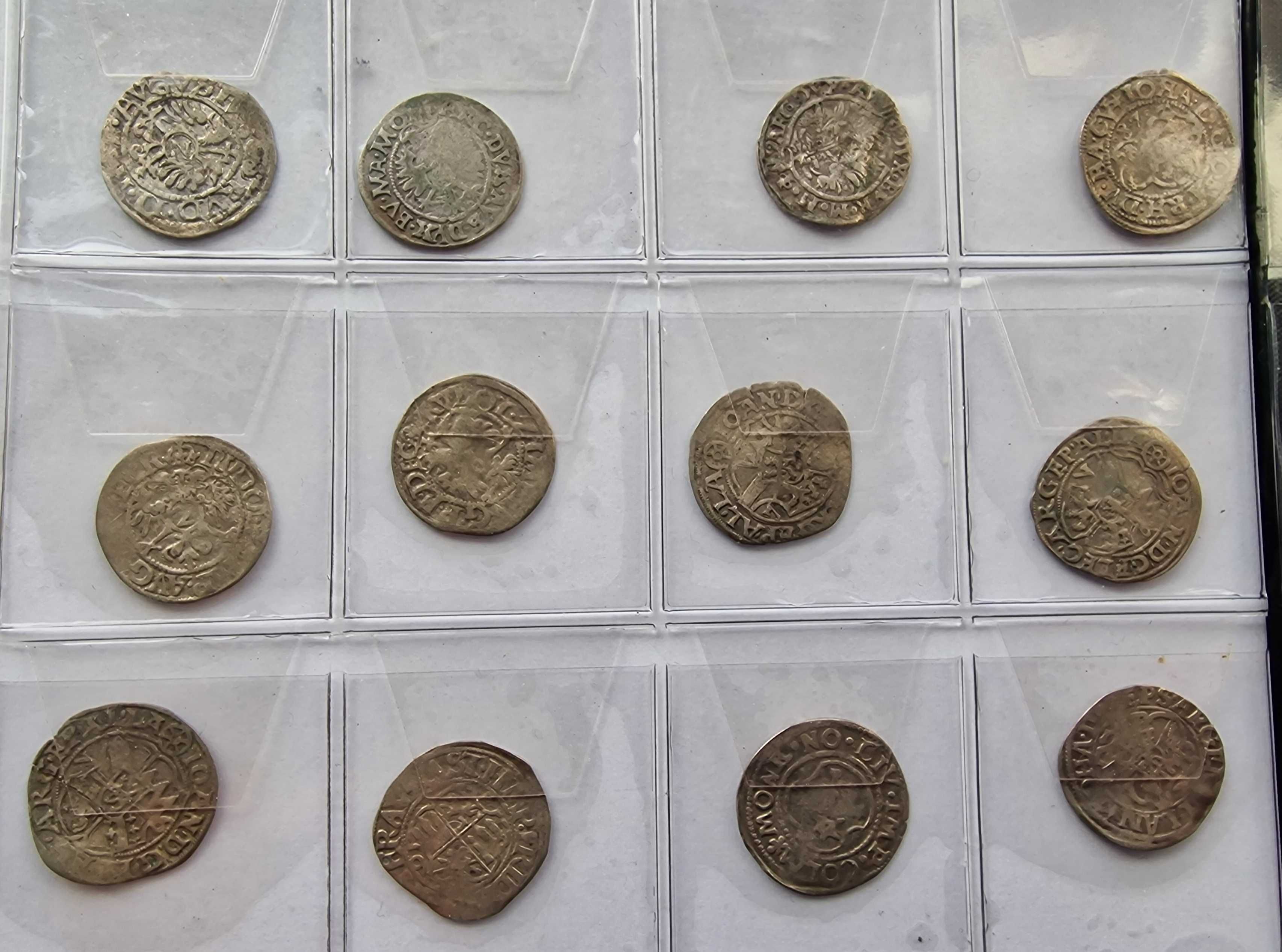Zestaw 20-tu oryginalnych srebrnych monet z XVI wieku