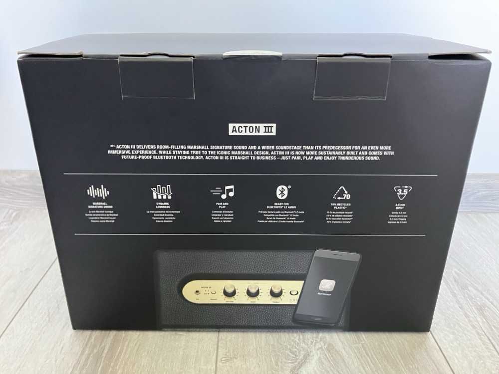 Głośnik Marshall Acton III 3 | 60W | Bluetooth | gwarancja | jak nowy