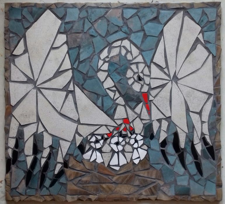 Мозаїчне пано "Лелека"