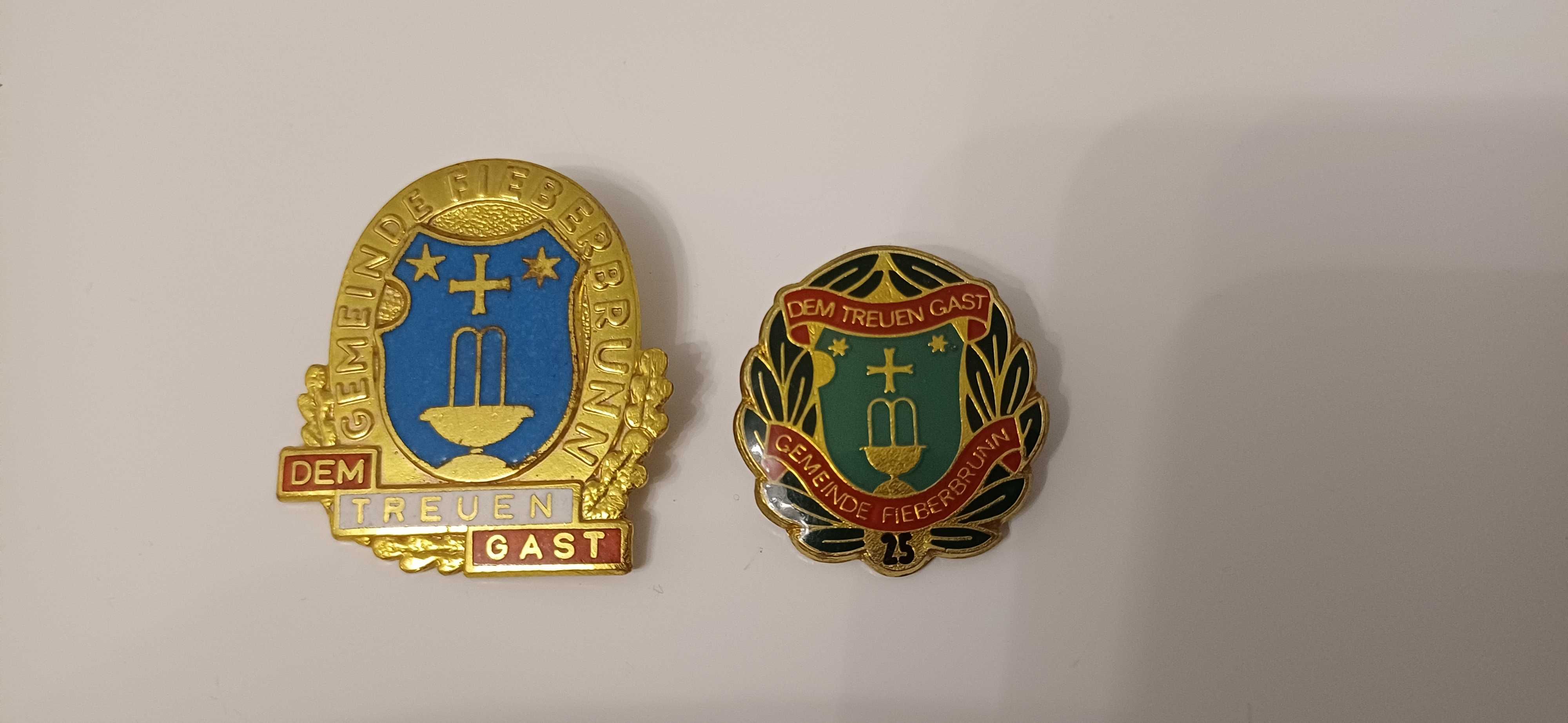 Honorowy obywatel Fieberbrunn dwie odznaki Austriackie