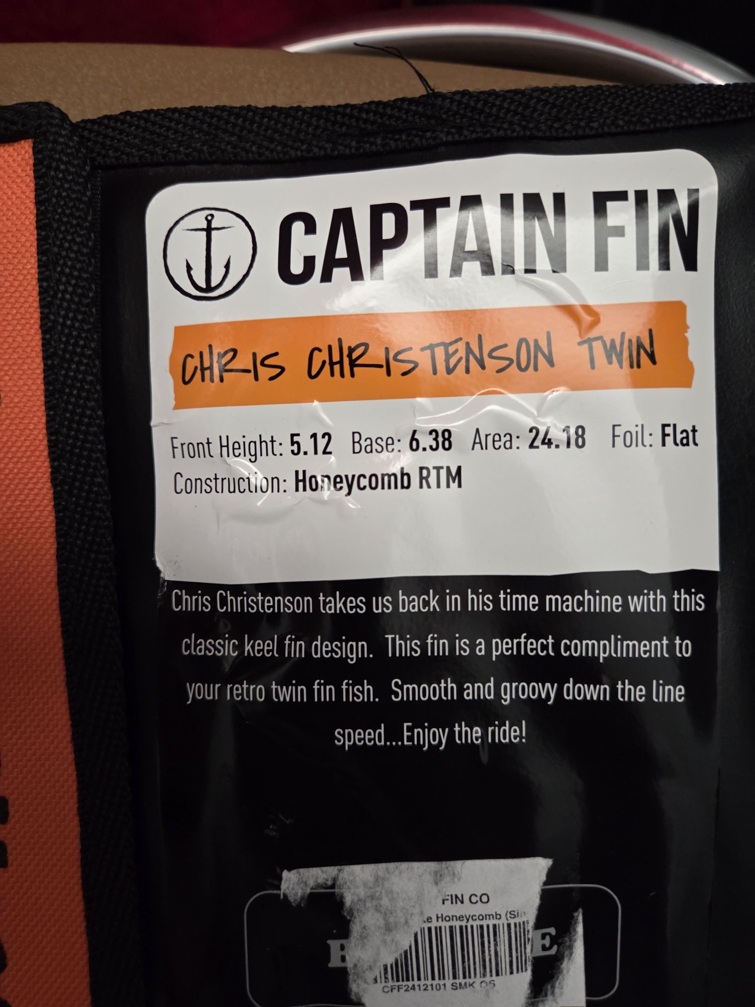 Quilhas Twin Fin keel Captain Fin Christenson  - impecáveis