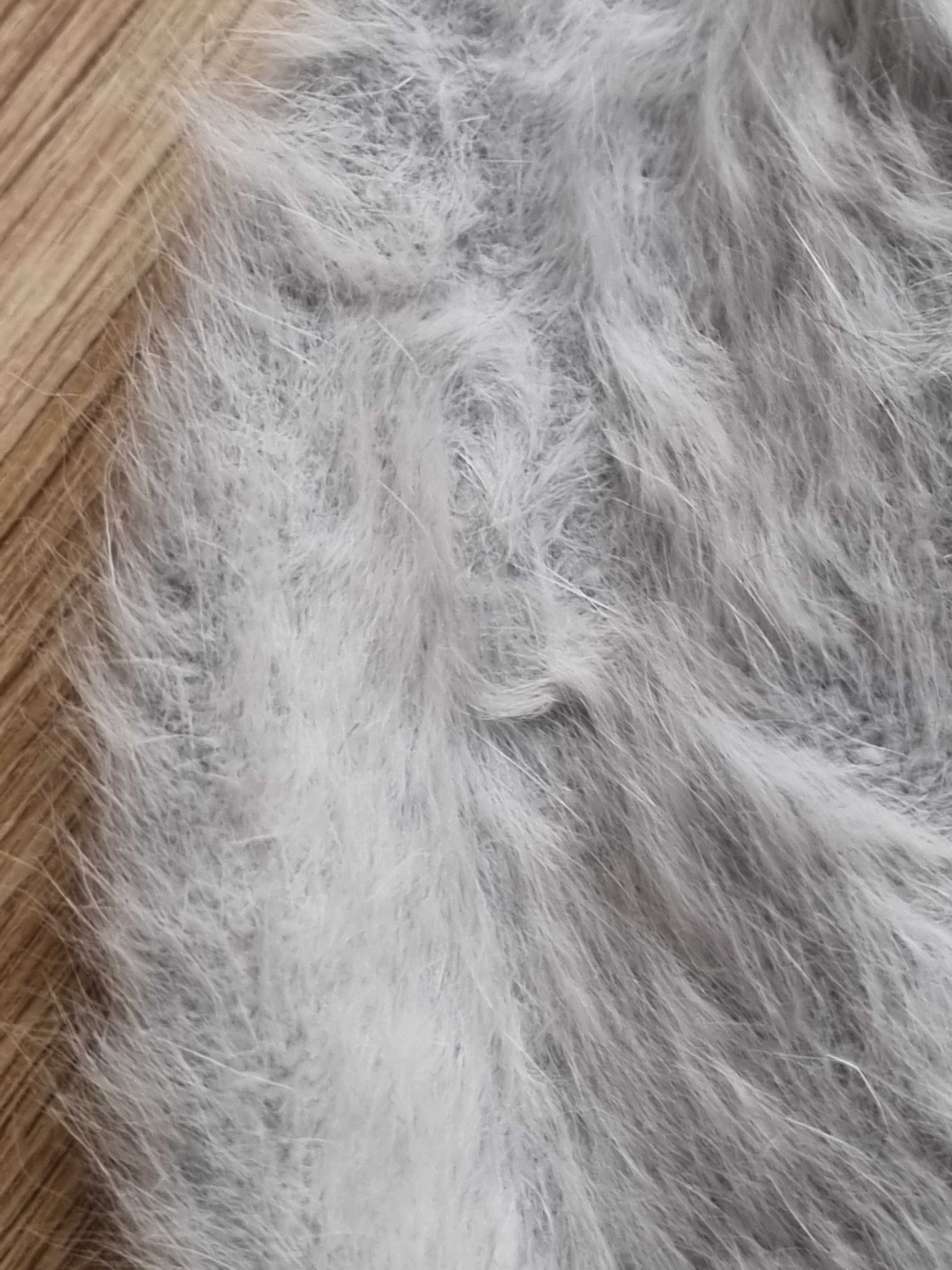 Szary beret 35% Angora