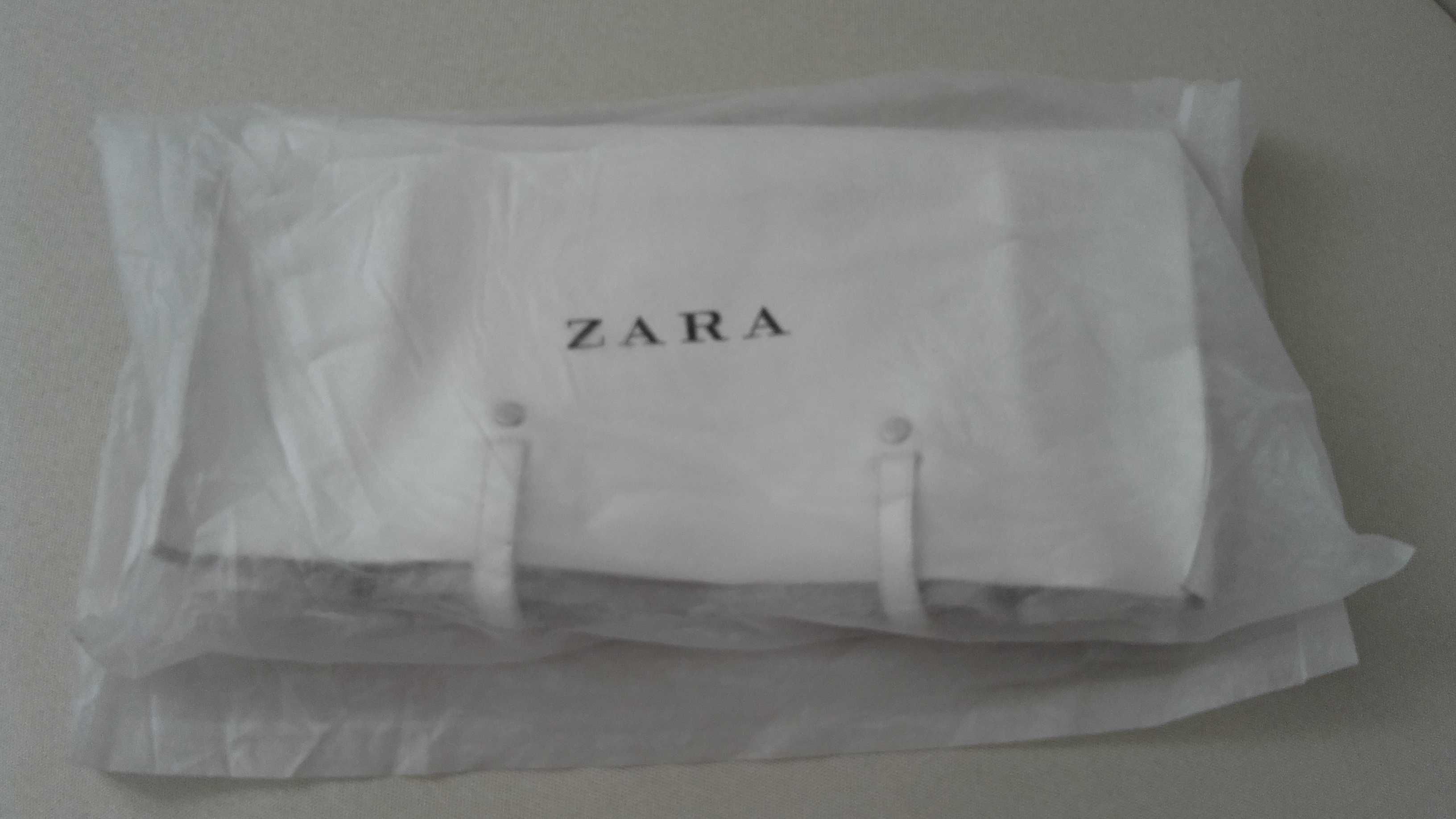 Zara- nowy skórzany shopper bag, duża torba na zakupy